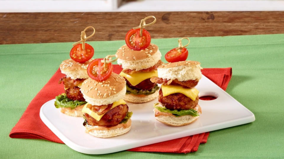 Turkey ‘n’ Bacon Burger Sliders