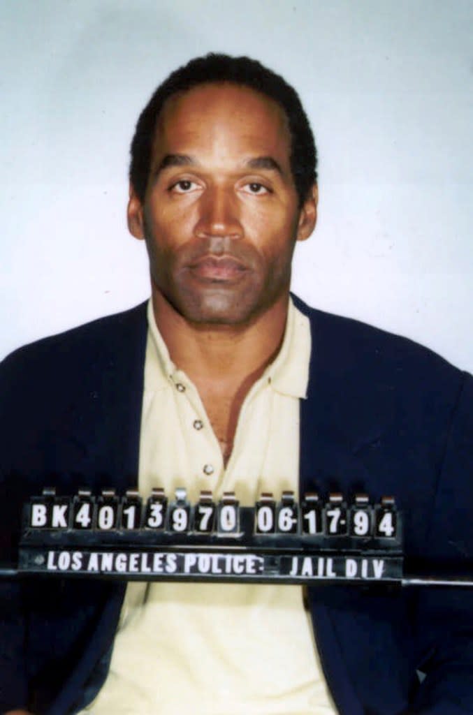 OJ Simpson was acquitted in 1995 of murdering his ex-wife and her friend. AP