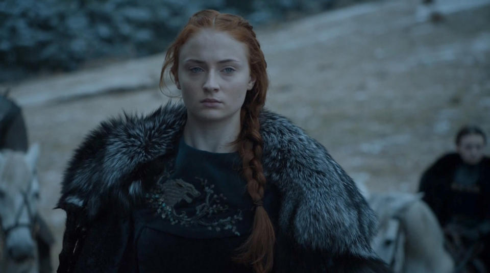 Sansa Starks Kleidung in Staffel sieben von „Game of Thrones“ erzählt viel über ihre Vergangenheit. (Bild: INTERTOPICS/LMKMEDIA Ltd)