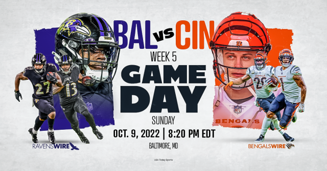 Week 5 Sunday Night Football Open Thread: Bengals vs. Ravens - Battle Red  Blog