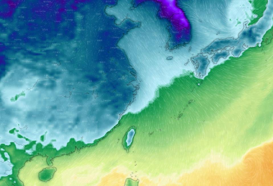 下週末可能出現超強冷空氣。（圖／翻攝自台灣颱風論壇｜天氣特急臉書）