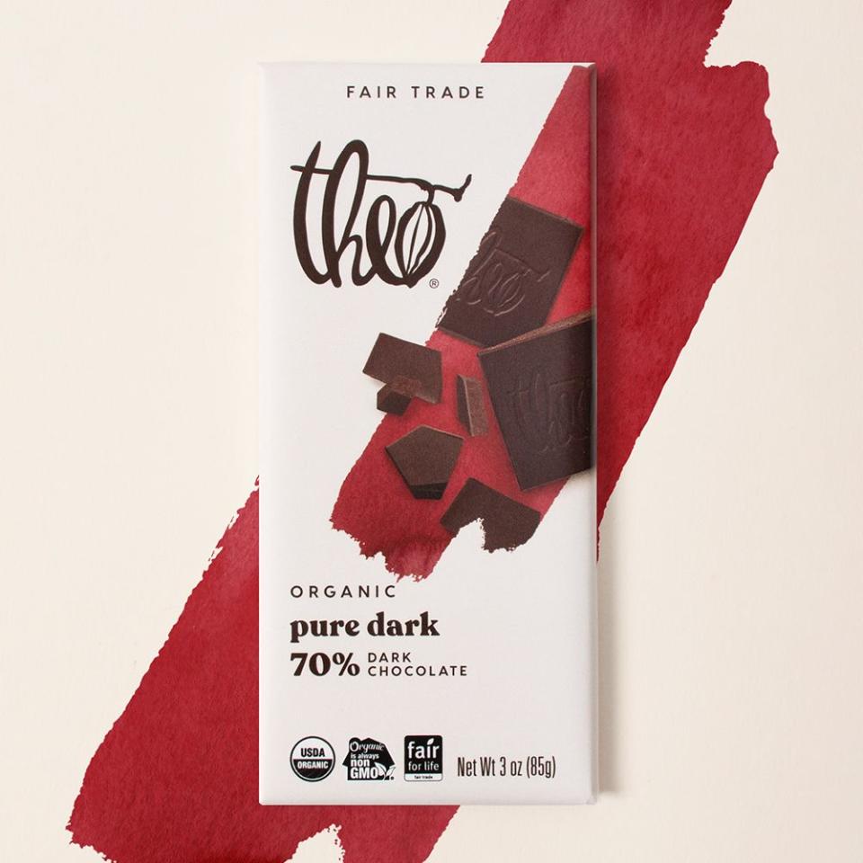 Theo Chocolate Pure 70% Dark Chocolate Bar (6-Pack)