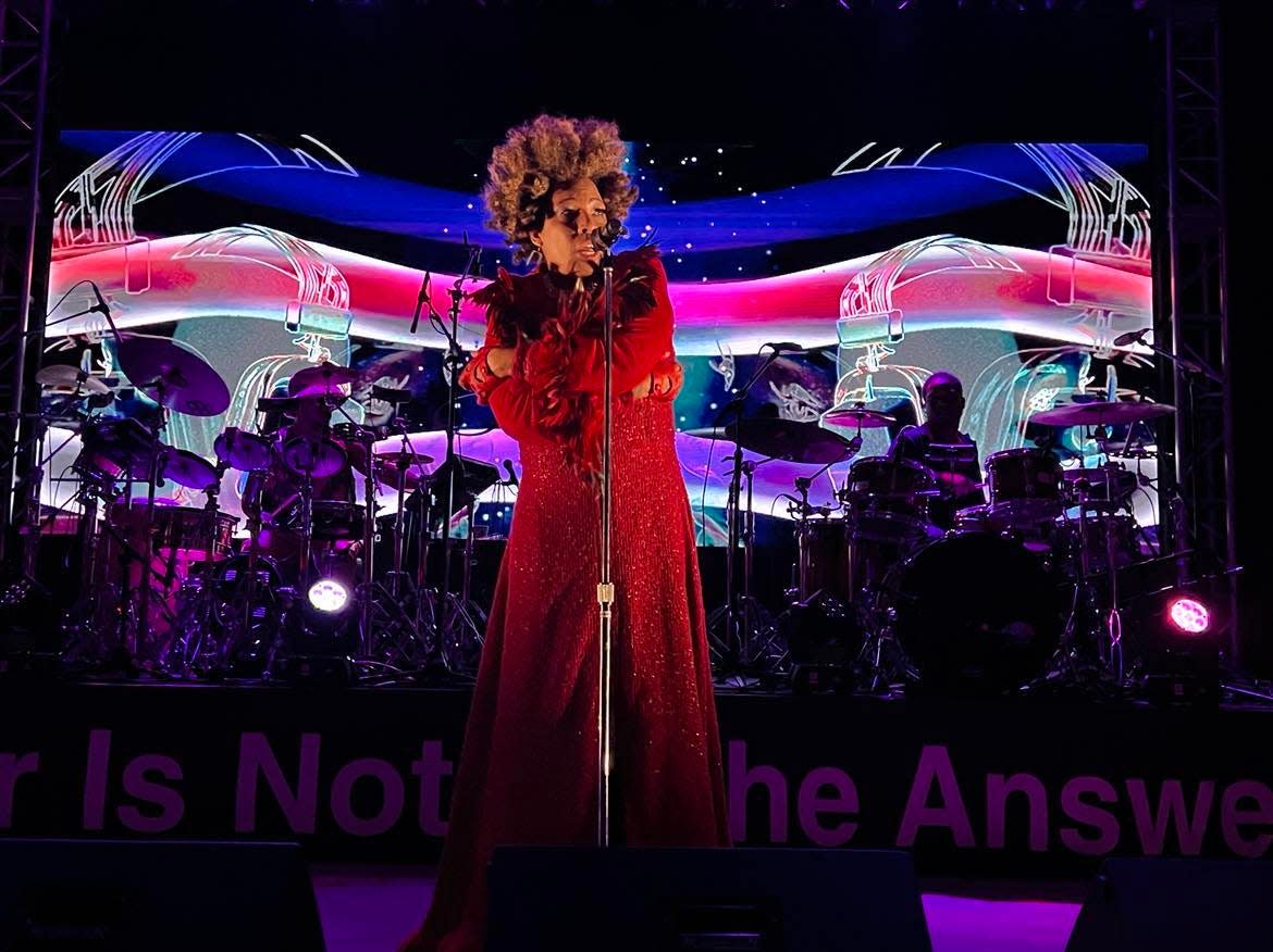 Shown performing on Dec. 16 at The Kent Stage, Macy Gray released the new album "The Reset" in 2023, a blend of styles, including dance, soul, funk and pop.