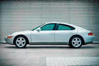 <p>Porsche believed introducing a sporty, family-friendly saloon would help it claw out of a financial rut in the late 1980s. The 989 was envisioned as a four-door 911, but it ditched the air-cooled flat-six engine for a 4.2-litre V8 closely related to Audi’s eight-cylinder. It provided 350hp in its most basic state of tune.</p><p>However Porsche executives cancelled the project in 1991 after realizing the 989 would be far too expensive to design and build. The 996-series 911 borrowed a few styling cues from the 989, but the idea of a Porsche saloon for four was dropped for over a decade.</p>