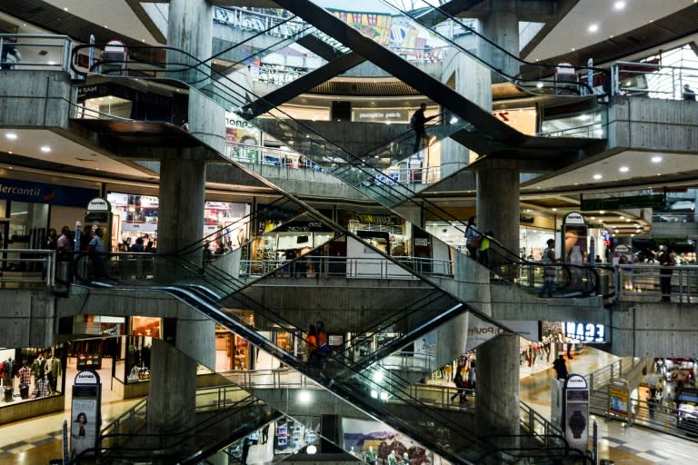 A luxury shopping mall in Caracas, Venezuela