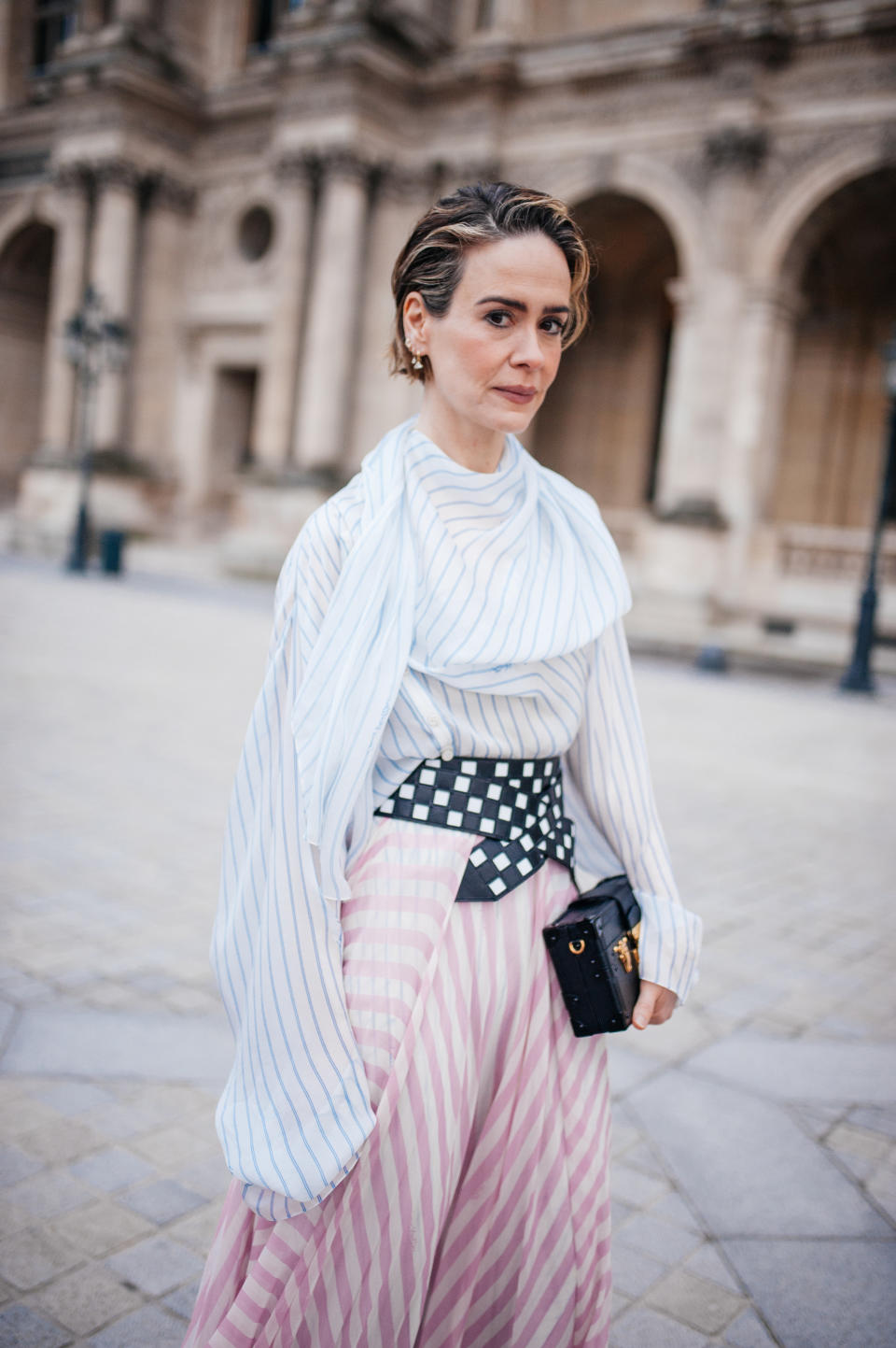 Sarah Paulson at Paris Fashion Week Fall 2024