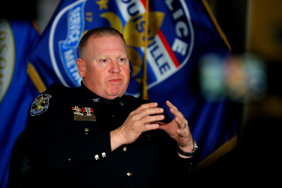 Louisville Metro Police Deputy Chief Steve Healey speaks to The Courier Journal in an interview on Dec. 6.