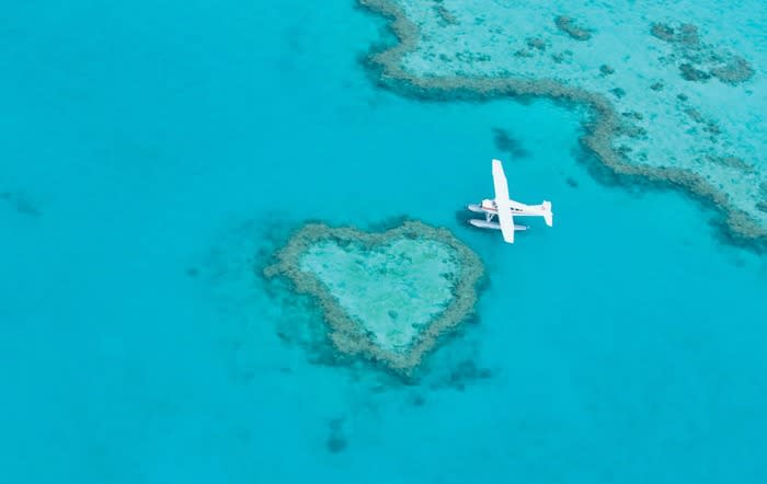 Heart Reef: If you’re planning on making the ultimate romantic gesture, take a small plane or helicopter and let your pilot know your plans and they'll be able to help you with some extra flight time over the famous icon.