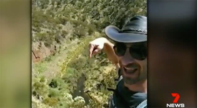 David Occhipinti went missing on a hike through Werribee Gorge State Park on Sunday. Source: 7 News