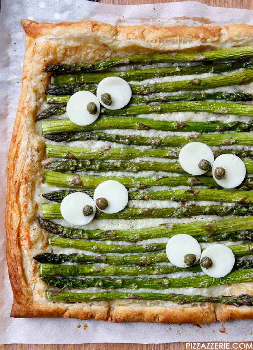 Monster Eye Asparagus Gruyere Tart