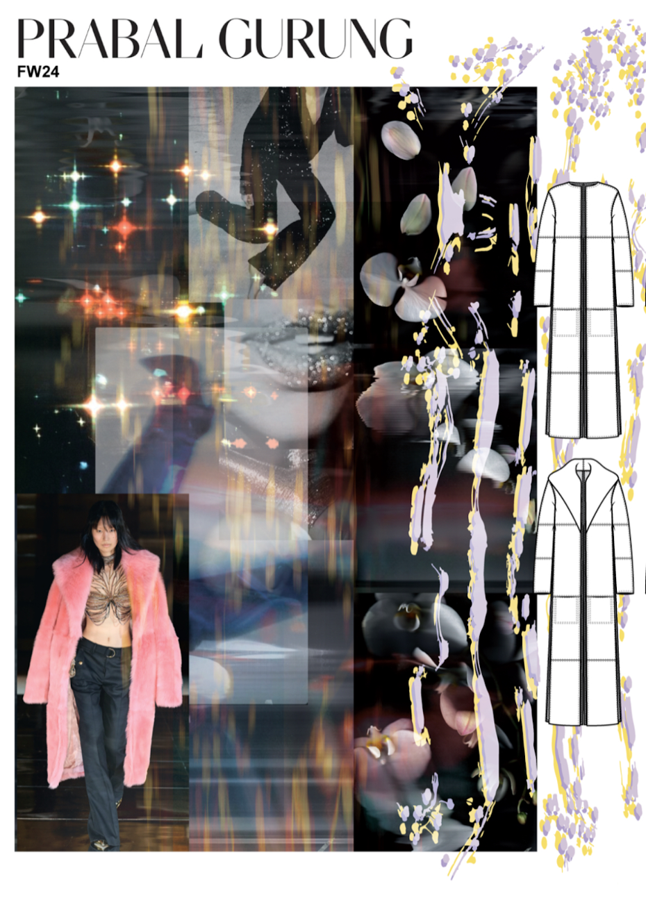 Prabal Gurung FW24 mood board: “Fragmented memories.”