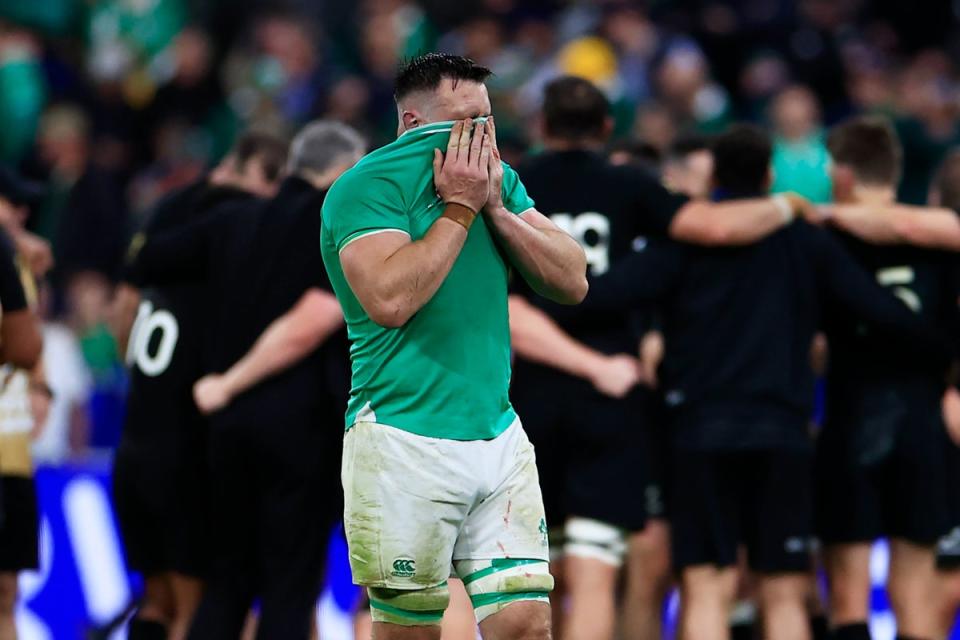 Hoodoo: Ireland have exited the Rugby World Cup at the quarter-final stage once again  (AP)