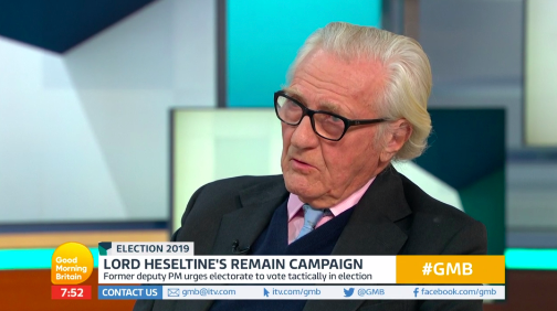 Lord Heseltine on Good Morning Britain on Tuesday
