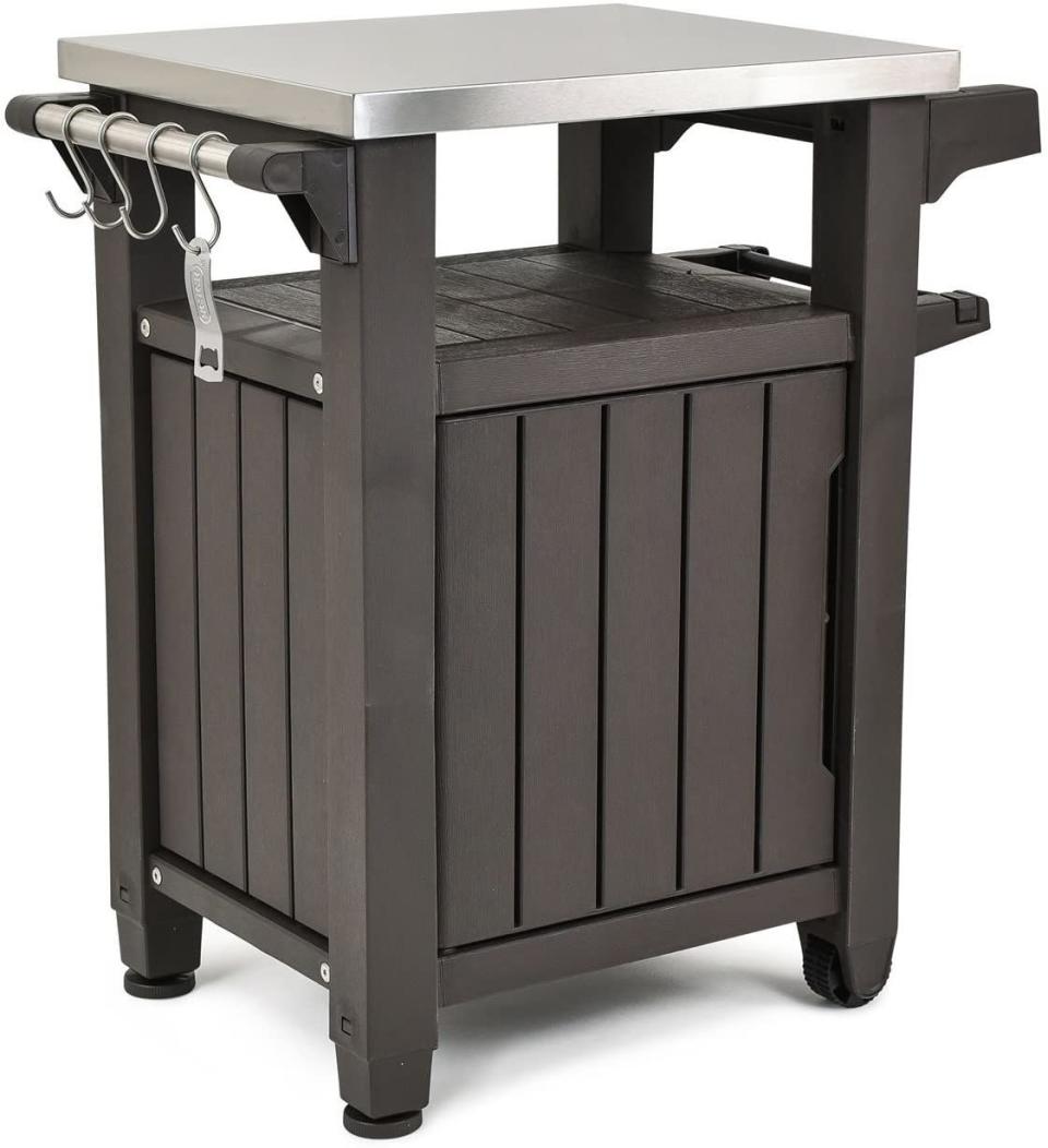 5) Outdoor Table and Storage Cabinet