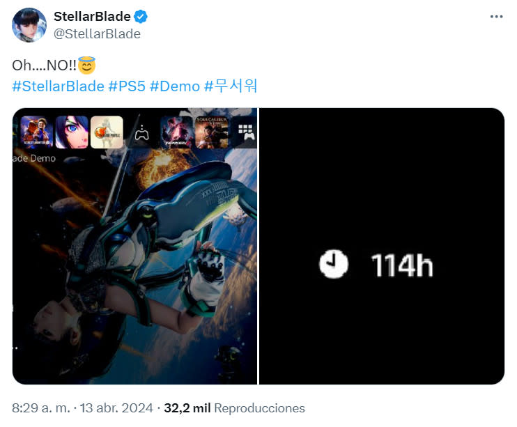 Hay usuarios que han jugado más de 100 horas el demo de Stellar Blade