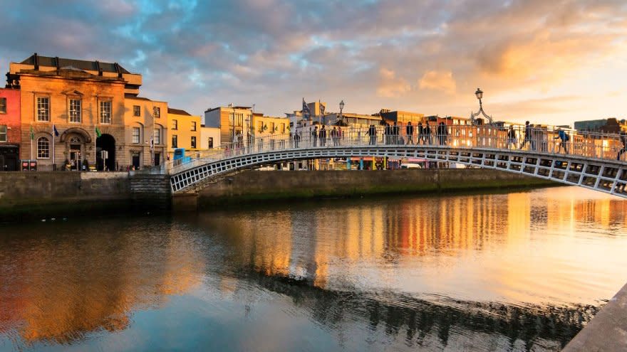 La ciudad de Dublin, capital de Irlanda, es una de las ciudades con más trabajadores emigrantes por fuera de Europa