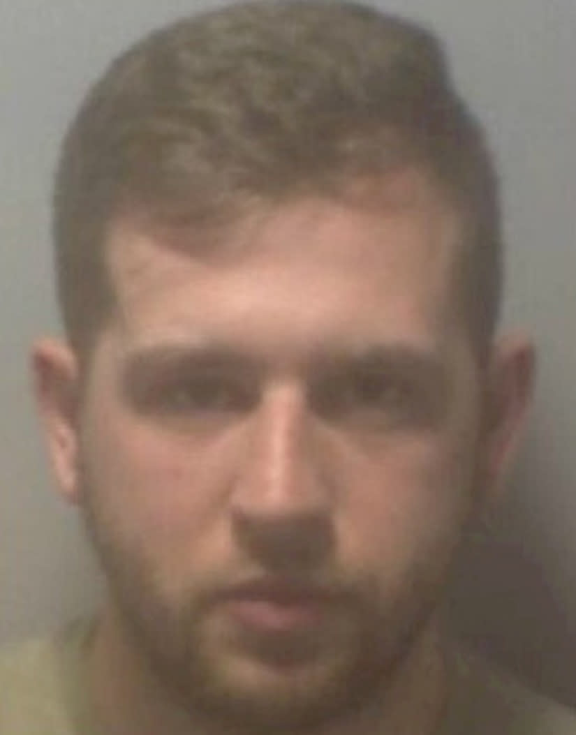 Dale Lutton was jailed for 16 months after fighting someone from the same right-wing group (Picture: SWNS)