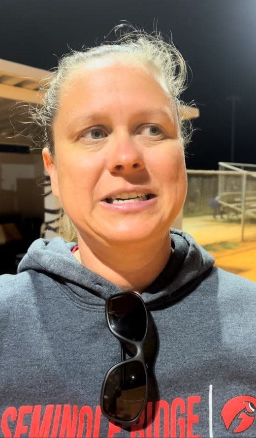 Seminole Ridge coach Candace Navarro is "thrilled" with the way her team is playing heading into districts.