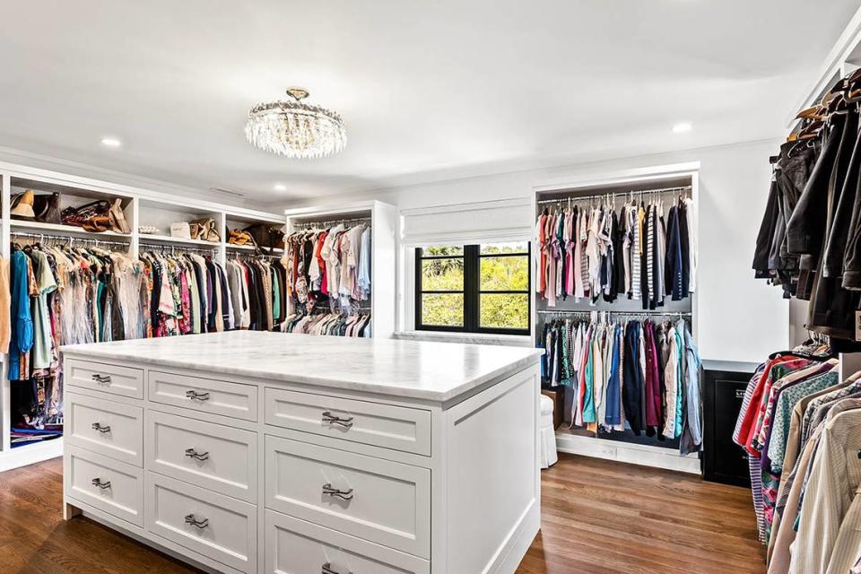 A photo of part of a walk-in closet in a $16.4 million home for sale in Kiawah. Kiawah Island Real Estate/Courtesy of Kiawah Island Real Estate