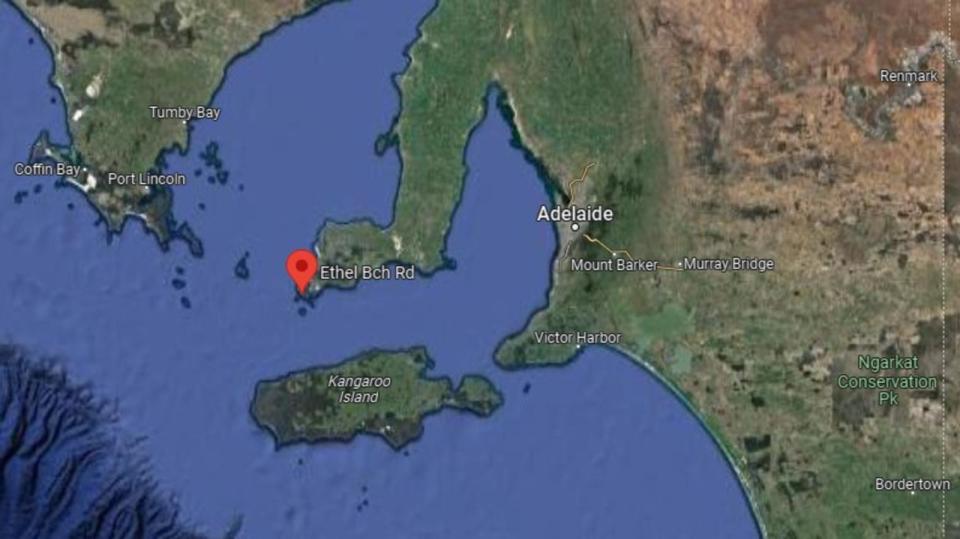 Emergency services are responding to reports of a shark attack near Ethel Beach on South Australia's Yorke Peninsula. Picture: Google Maps