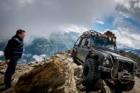 The James Bond cinematic installation named "007 Elements" is located at the top of a mountain in the Tyrol region in the heart of the Austrian Alps