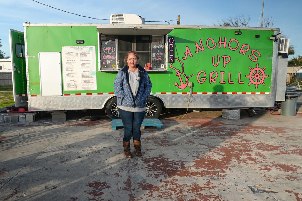 Tressie LaBove Smith at Anchors Up Grill. (Michael Gemelli / NBC News)