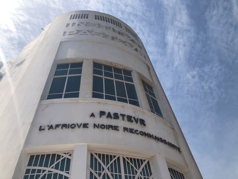 FILE PHOTO: A view of the Pasteur Institute building in Dakar