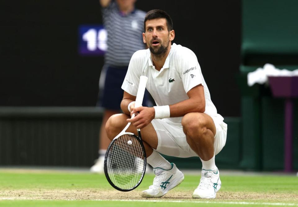 Djokovic regained his cool after being called for a hindrance (Getty Images)