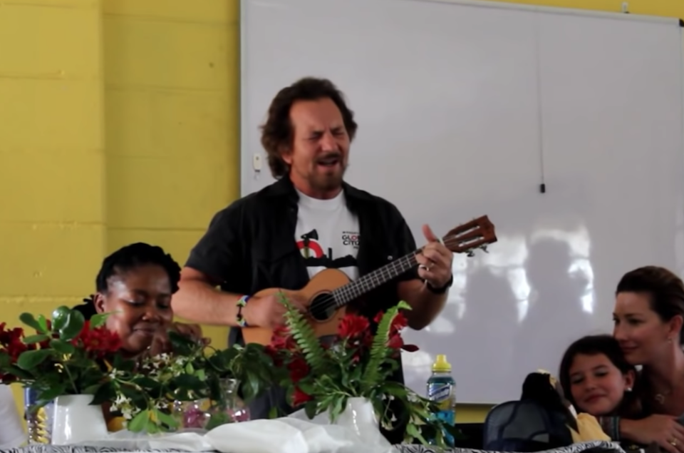 More than 10 years after recording The Molo Sessions, the Pearl Jam frontman met up with The Walmer High School Choir of South Africa.