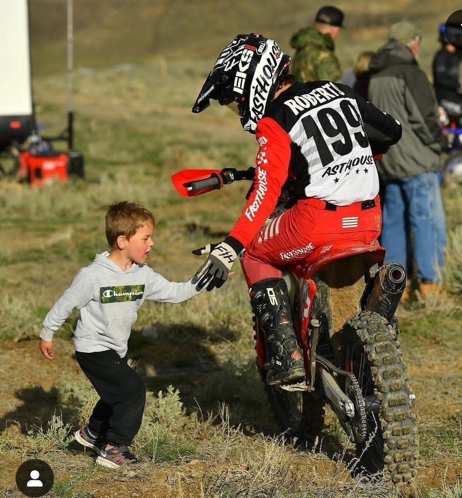 Professional off-road motorcycle racer and Granite Hills High School graduate Clayton Roberts was left partially paralyzed after he suffered a severe spinal cord injury during a recent competition.