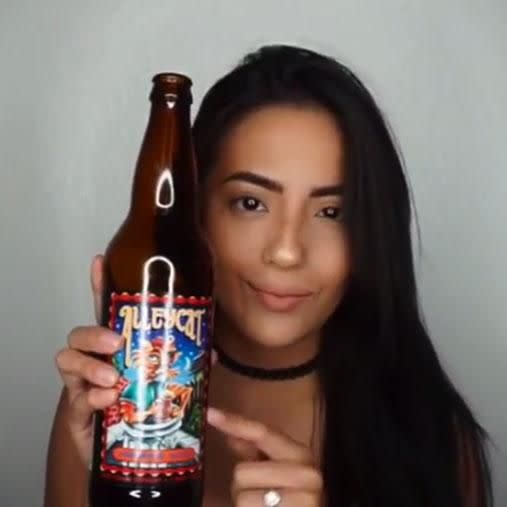 Beer is one of the magical ingredients in Ana's hair hack. Photo: Instagram/itsme.ana