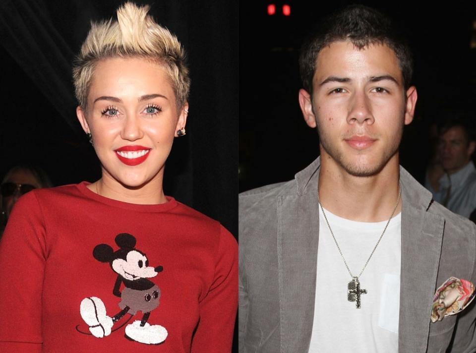 Miley Cyrus and Nick Jonas