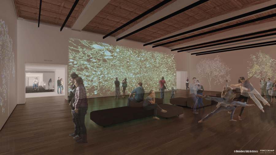 Design rendering of Portland Art Museum's Crumpacker Center for New Art