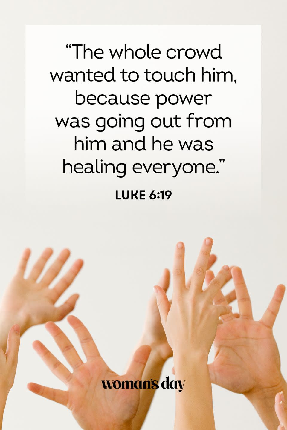 healing scriptures luke 6 19