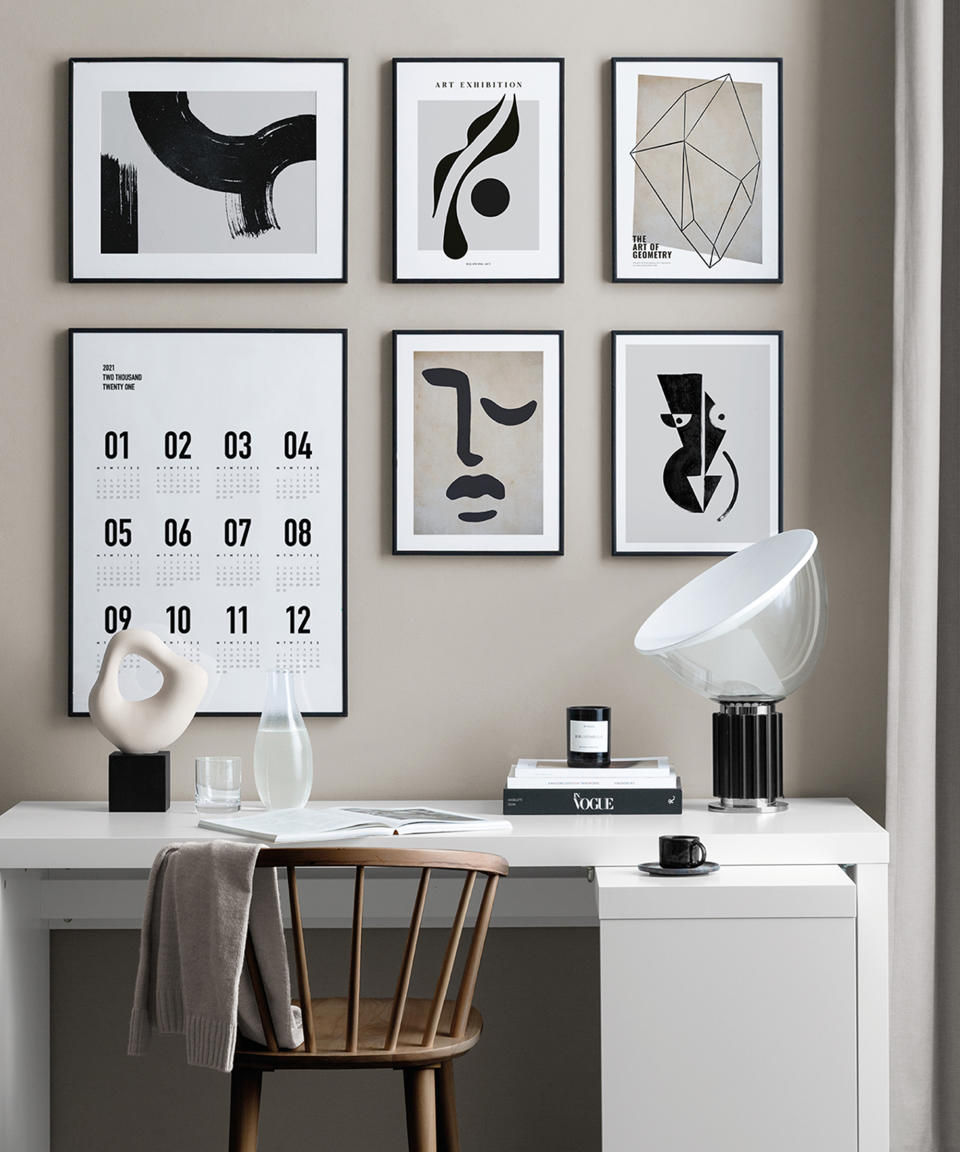 Make your gallery wall functional with calendar art