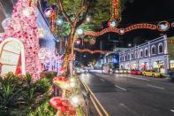 The lights near Emerald Hill.