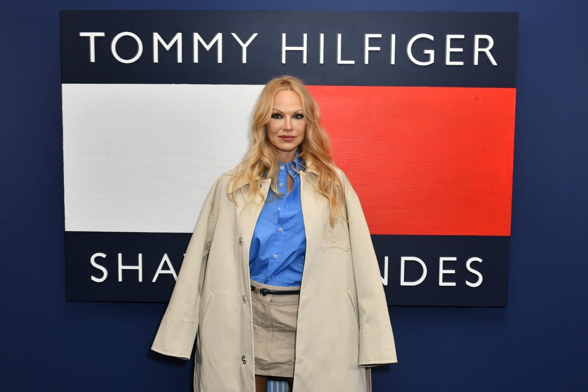 Pamela Anderson attends the Tommy x Shawn: The ‘Classics Reborn’ Global Activation VIP dinner at The House Of KOKO  (Dave Benett/Getty Images for Tom)