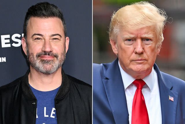 <p>Gilbert Flores/Variety via Getty; James Devaney/GC Images</p> Jimmy Kimmel, Donald Trump