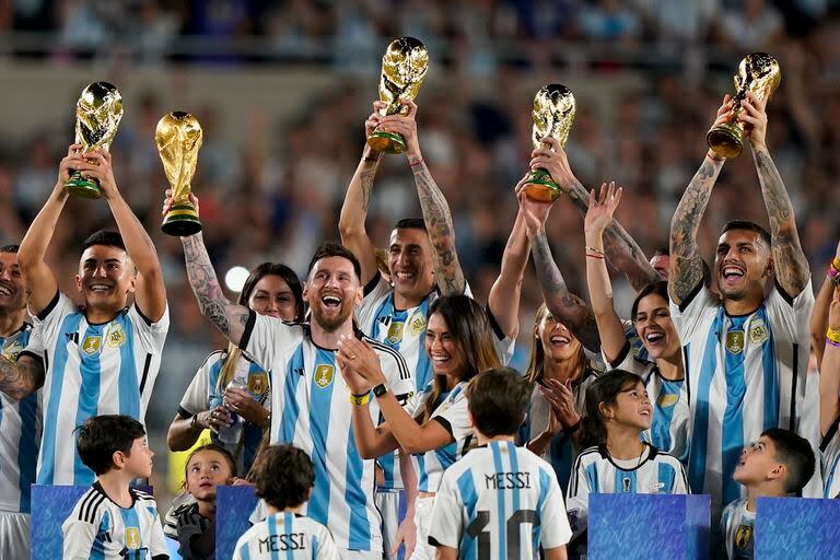 La fiesta de los campeones: la selección celebra su título con un partido amistoso ante Panamá, Buenos Aires, 23 de marzo