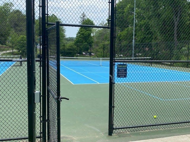 There's protocol in place on utilizing the tennis courts at Montford Park.