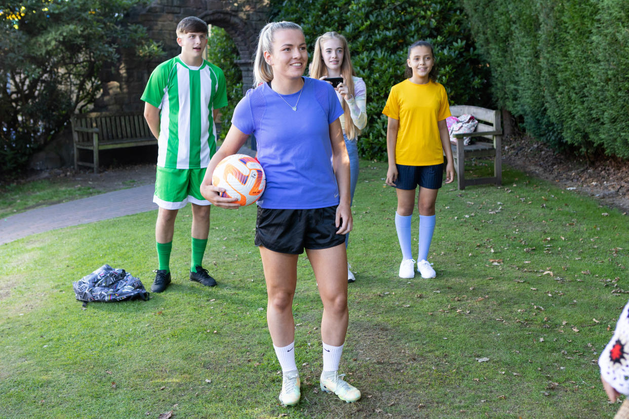 The Lioness forward will play herself as a football coach on the Channel 4 show (Channel 4/PA)