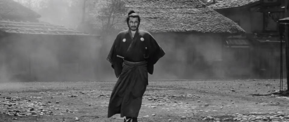 Toshiro Mifune in Kurosawa's Yojimbo, a direct inspiration on The Mandalorian episode "The Jedi"