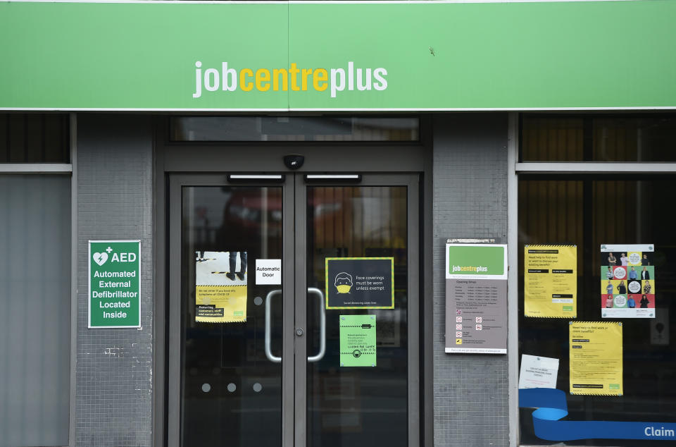 A jobcentre employment office in Tunstall, England. Photo: Nathan Stirk/Getty 