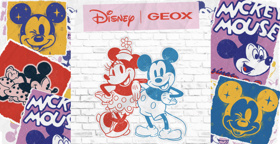 Mickey Mouse für Geox begeistert nicht nur die kleinen Fans. (Bild: Geox)