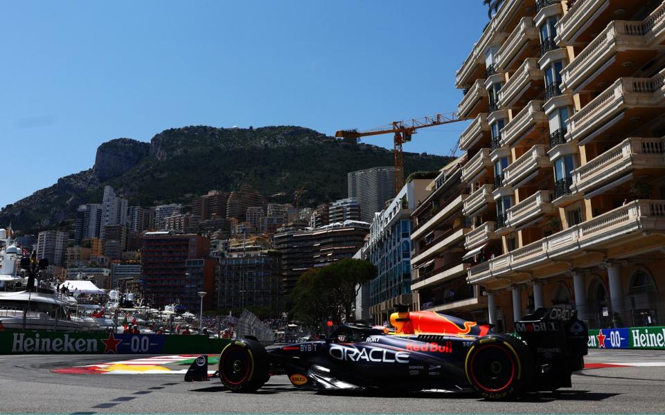 Max Verstappen of the Netherlands driving the (1) Oracle Red Bull Racing RB19 on track during practice ahead of the F1 Grand Prix of Monaco at Circuit de Monaco on May 26, 2023 in Monte-Carlo, Monaco - Mark Thompson/Getty Images