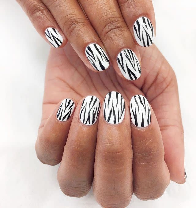 <p>We love this intricate zebra print and we might just even be able to recreate it at home.</p><p><a href="https://www.instagram.com/p/B88kO6IHq1e/" rel="nofollow noopener" target="_blank" data-ylk="slk:See the original post on Instagram;elm:context_link;itc:0;sec:content-canvas" class="link ">See the original post on Instagram</a></p>