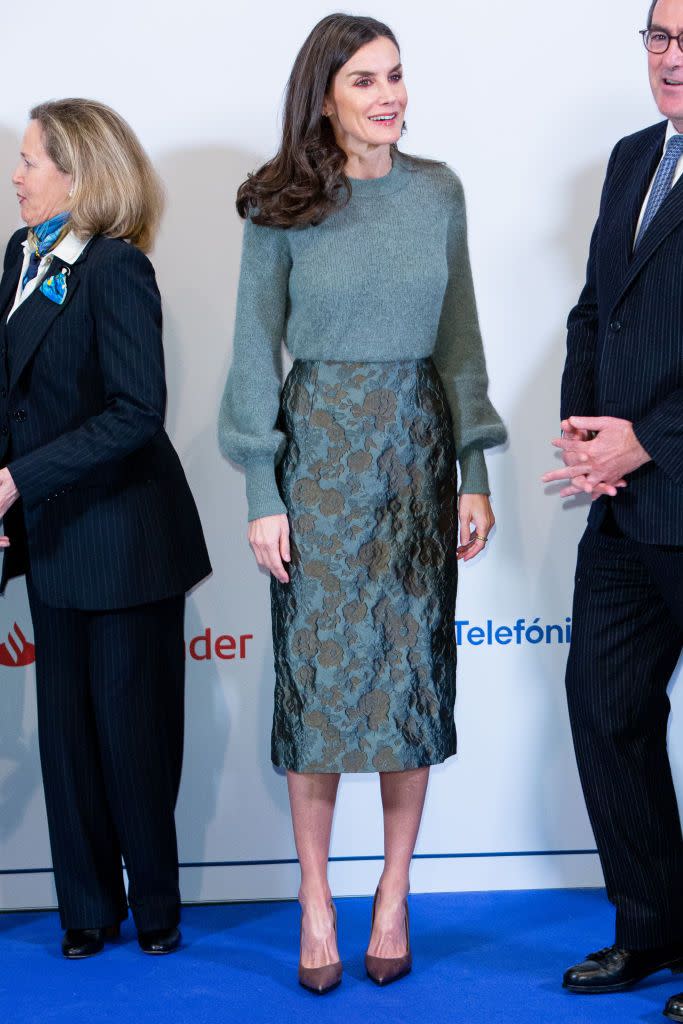 queen letizia attends 