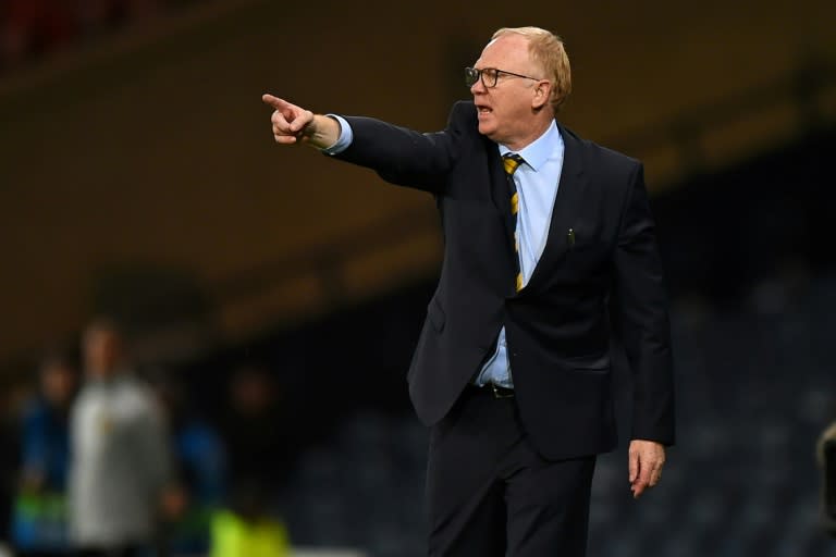 Pointing forward: manager Alex McLeish is hoping to take Scotland to their first major tournament since the 1998 World Cup