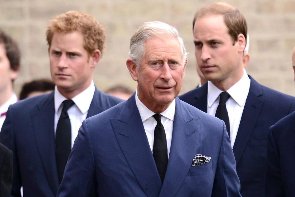 Prince Harry, Prince Charles, Prince of Wales and Prince William, Duke of Cambridge