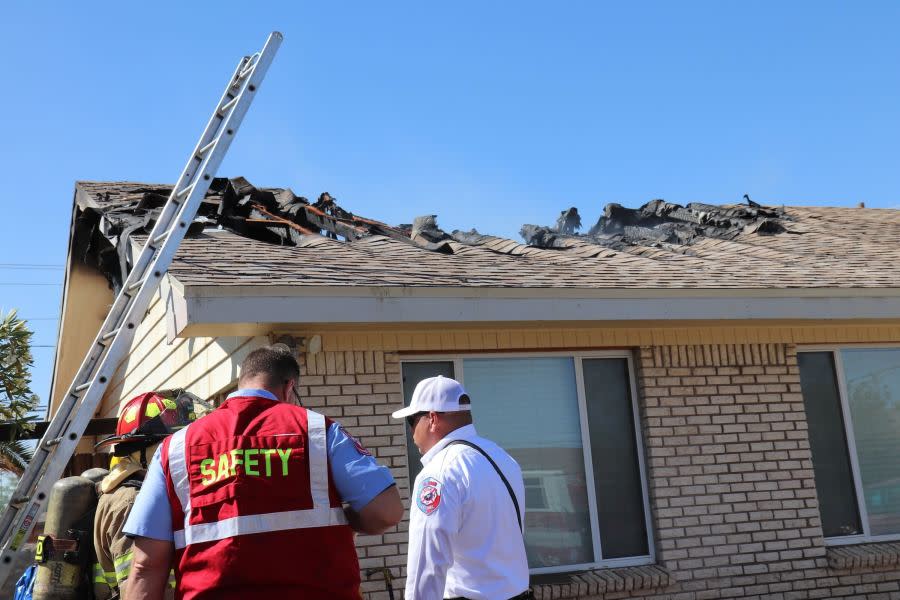 House fire in East El Paso / Ctsy: EPFD Enrique Dueñas